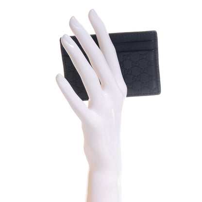 Gucci Microguccissima Card Holder Navy 2 of 6