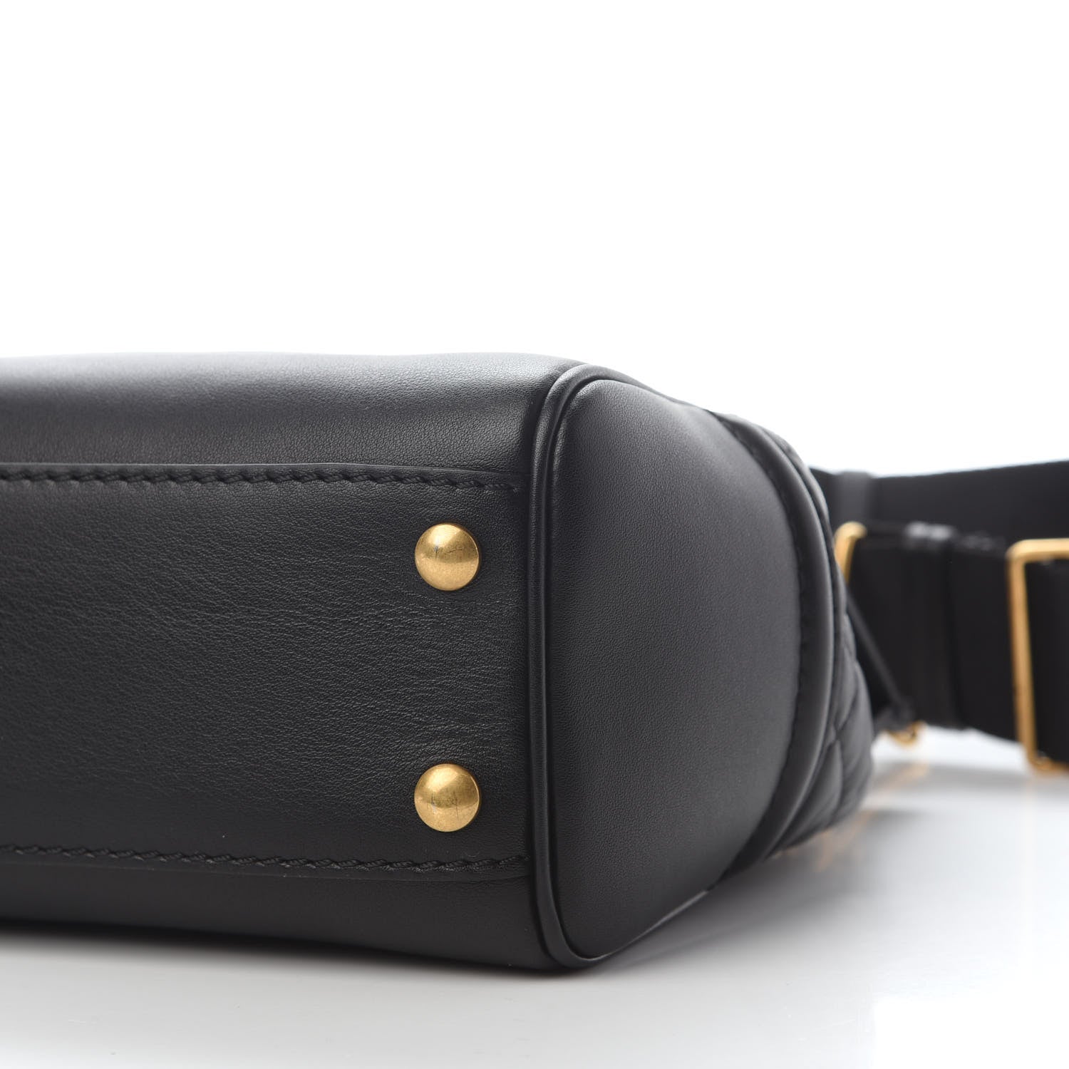 Versace Vitello Quilted Medium Palazzo Empire Bag Black 7 of 8