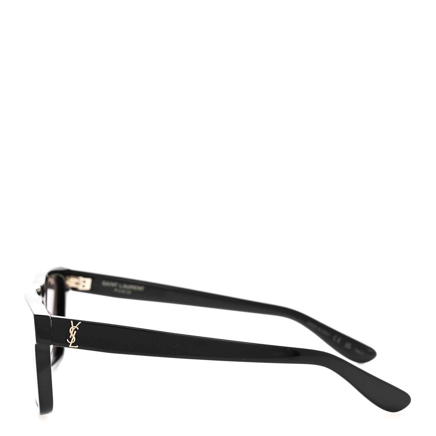Saint Laurent Square Acetate SLM13 Sunglasses Black 3 of 8