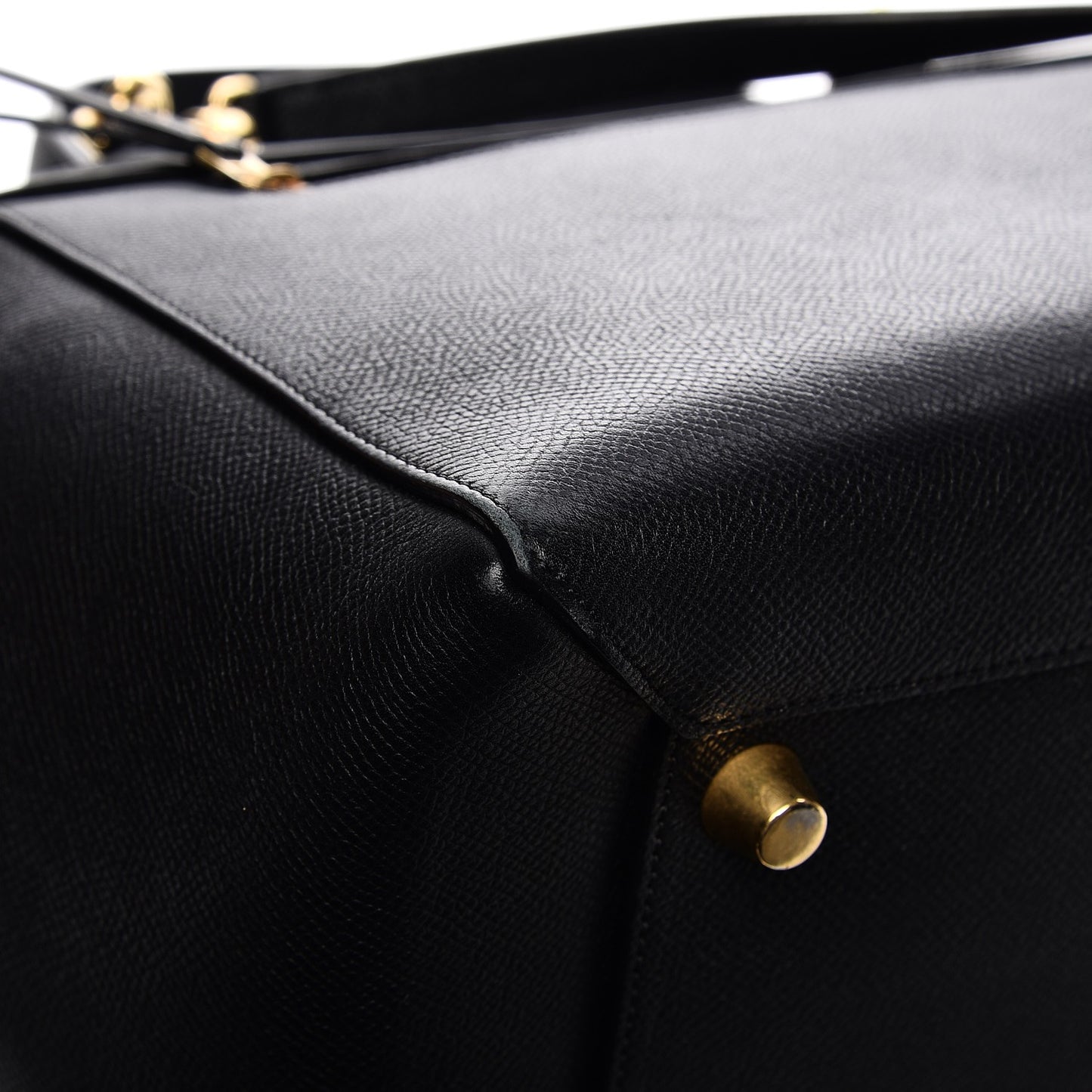 Baby Grained Calfskin Mini Belt Bag Black