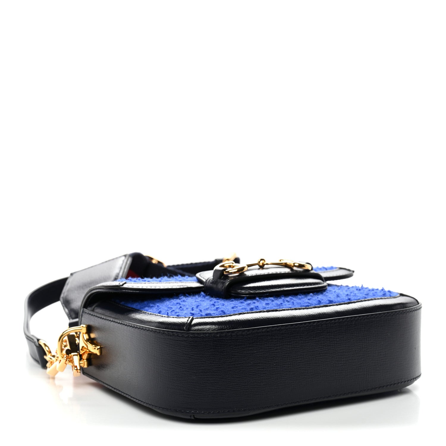 早い者勝ち【美品】GUCCI ボディバッグ PVC ネイビー　濃紺 GUCCI グッチ ショルダーバッグ ネイビー スエード 2WAY ミニバッグ