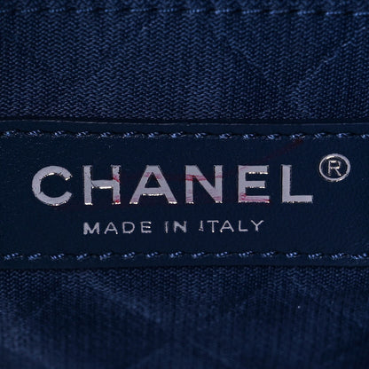 Chanel Tweed Crest Trip Backpack Navy Burgundy 5 of 10