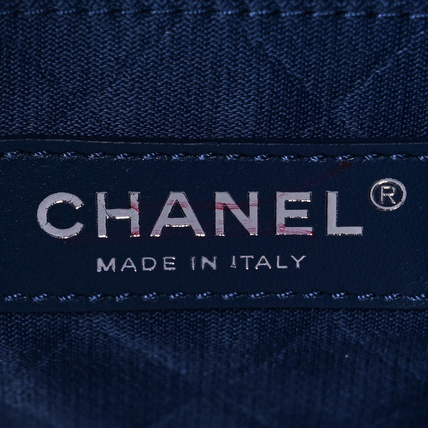 Chanel Tweed Crest Trip Backpack Navy Burgundy 5 of 10