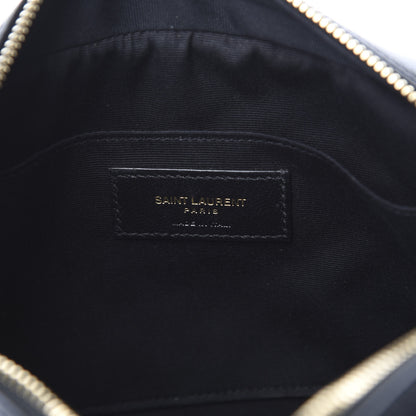 Saint Laurent Calfskin Matelasse Monogram Lou Camera Bag Black 6 of 10