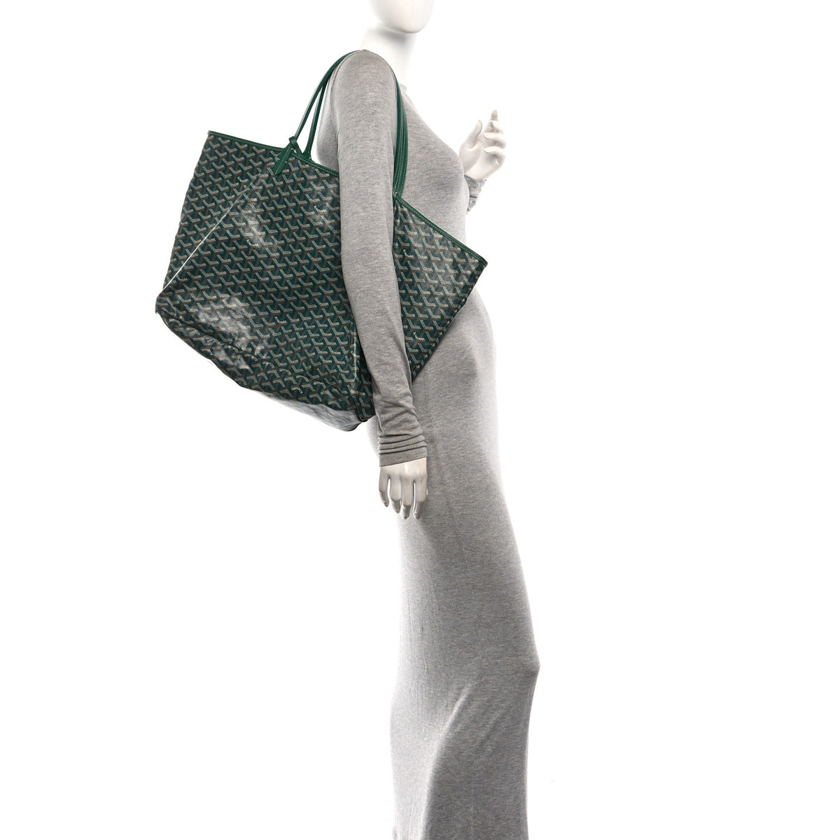 Goyard Goyardine Saint Louis GM Green 2 of 12