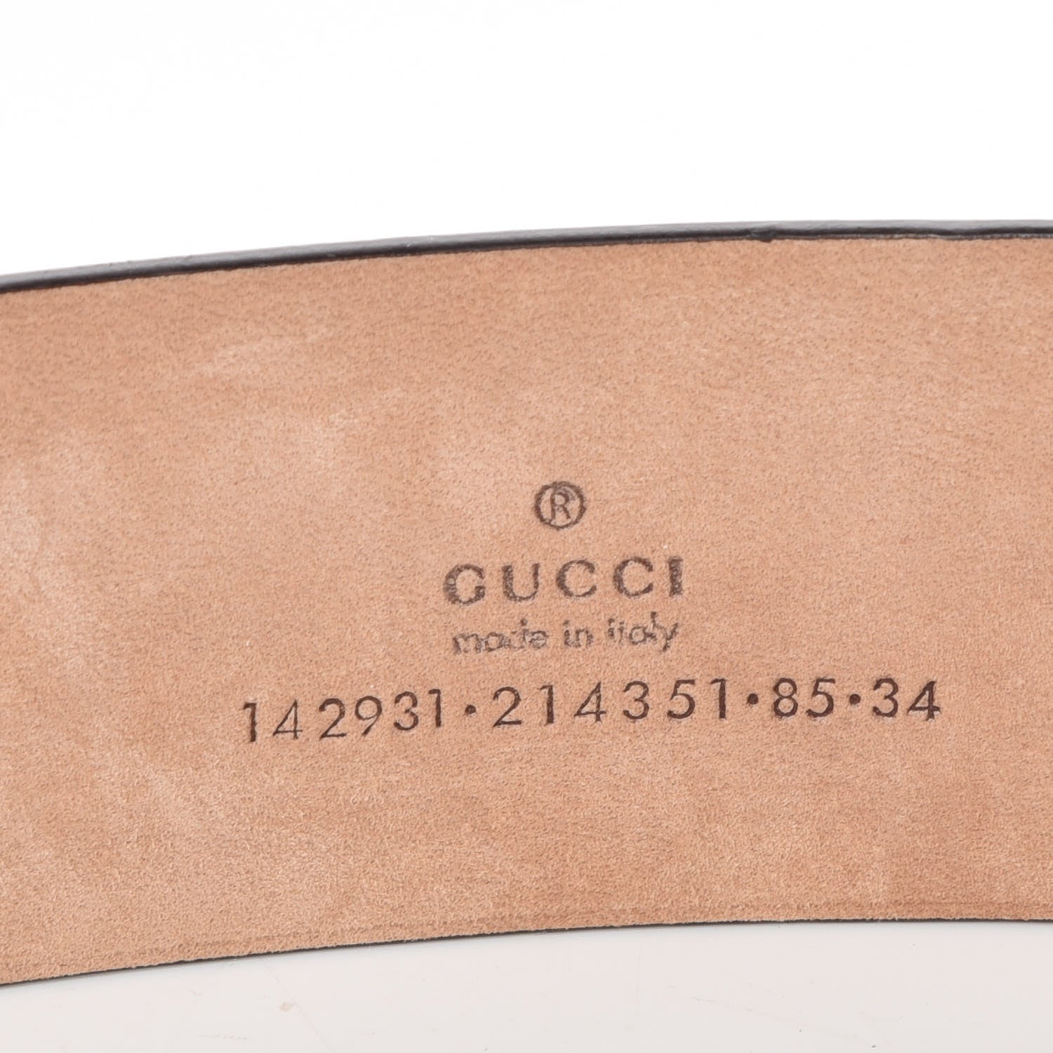 Gucci Monogram Interlocking G Belt 85 34 Gold 5 of 7
