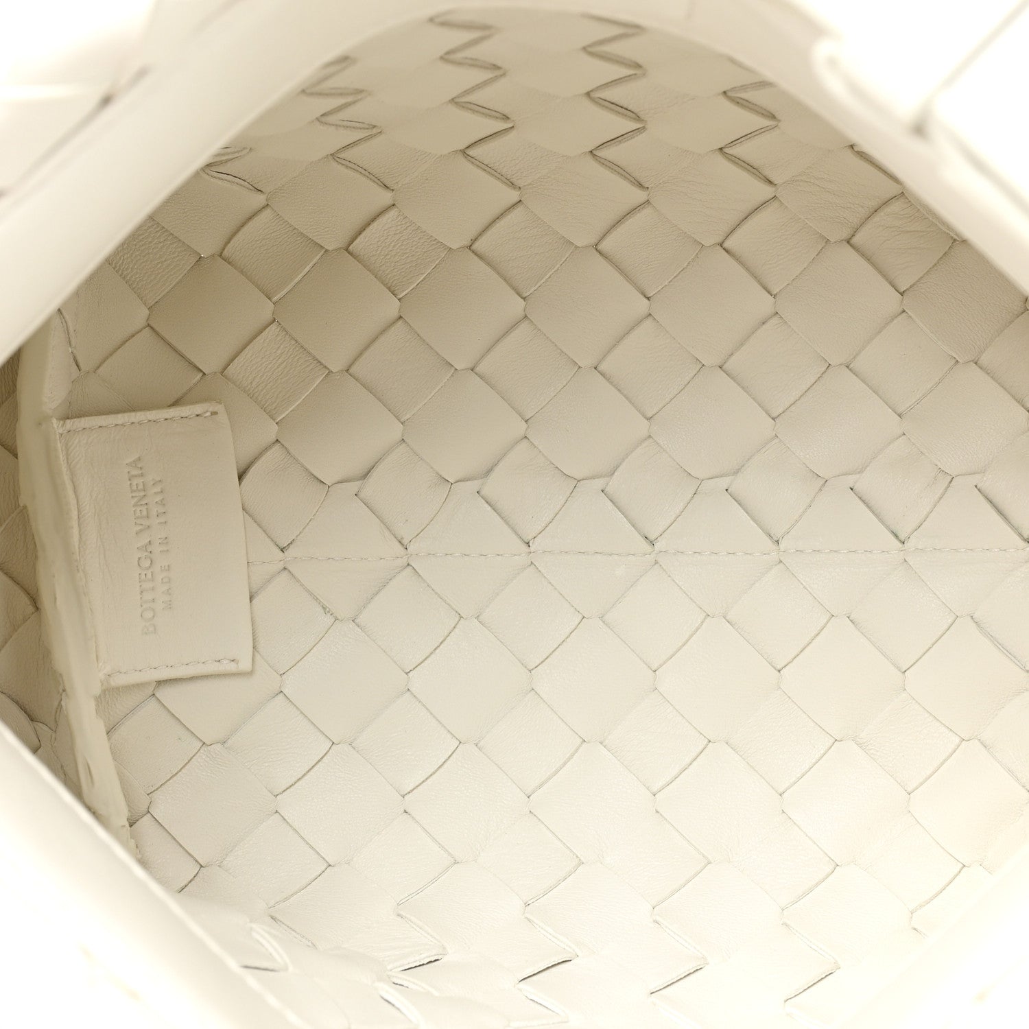 Bottega Veneta BOTTEGA VENETA Nappa Intrecciato Tie Shoulder Bag White 5 of 13