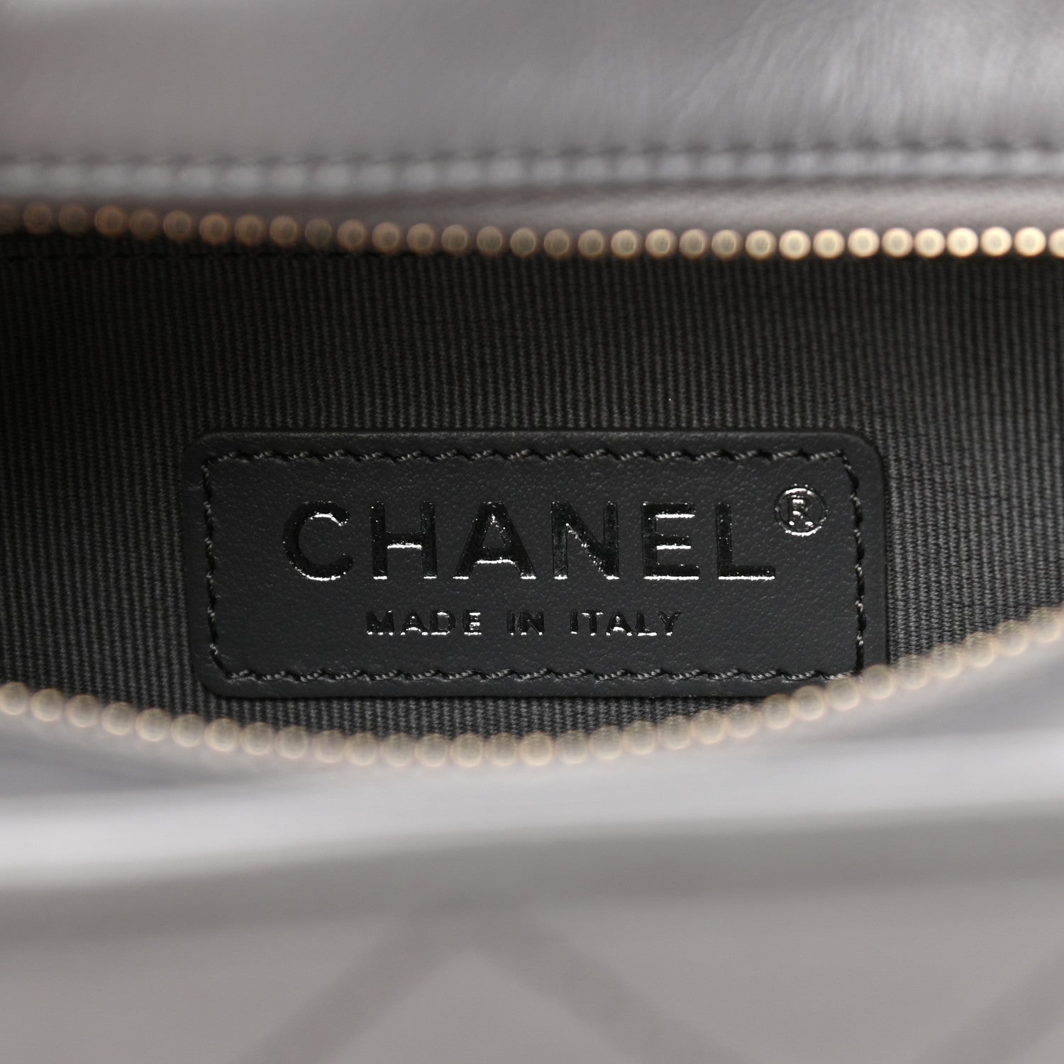 Chanel Aged Calfskin Quilted Small Gabrielle Hobo Dark Grey 6 of 11