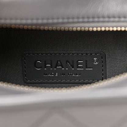 Chanel Aged Calfskin Quilted Small Gabrielle Hobo Dark Grey 6 of 11