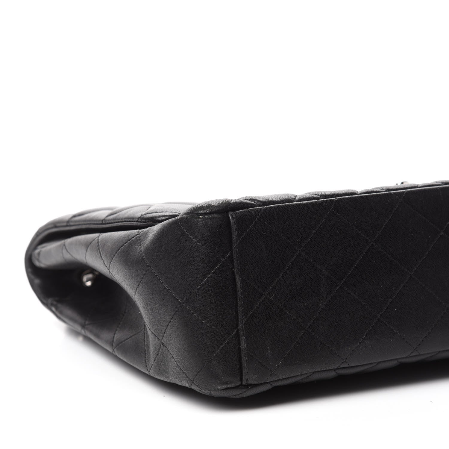 Chanel Lambskin Quilted Maxi Single Flap Black 6 of 13