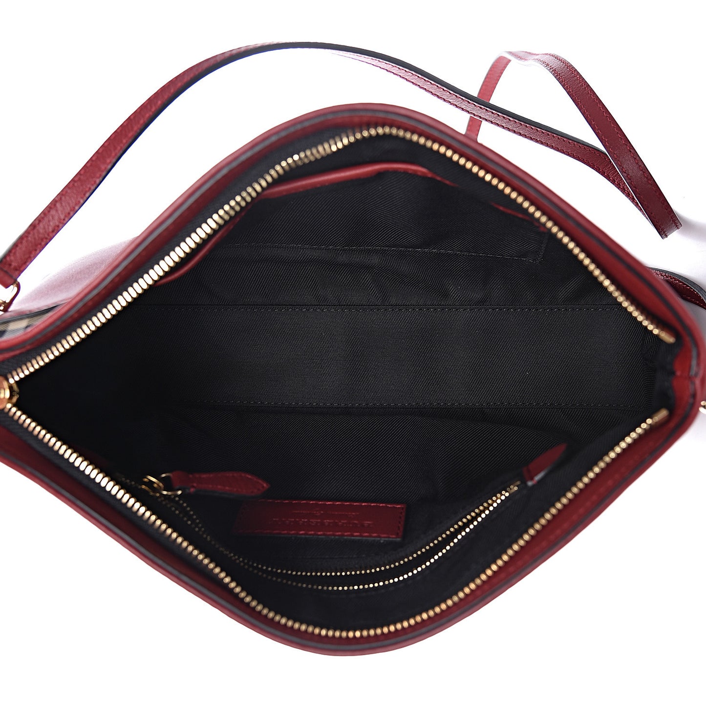 Horseferry Check Small Chichester Crossbody Clutch Bag Honey Parade Red