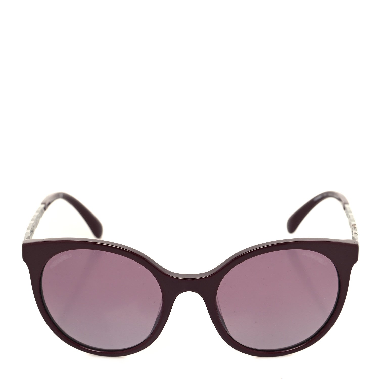 Chanel Acetate Metal Pantos Sunglasses 5440 Dark Red Pink 2 of 8