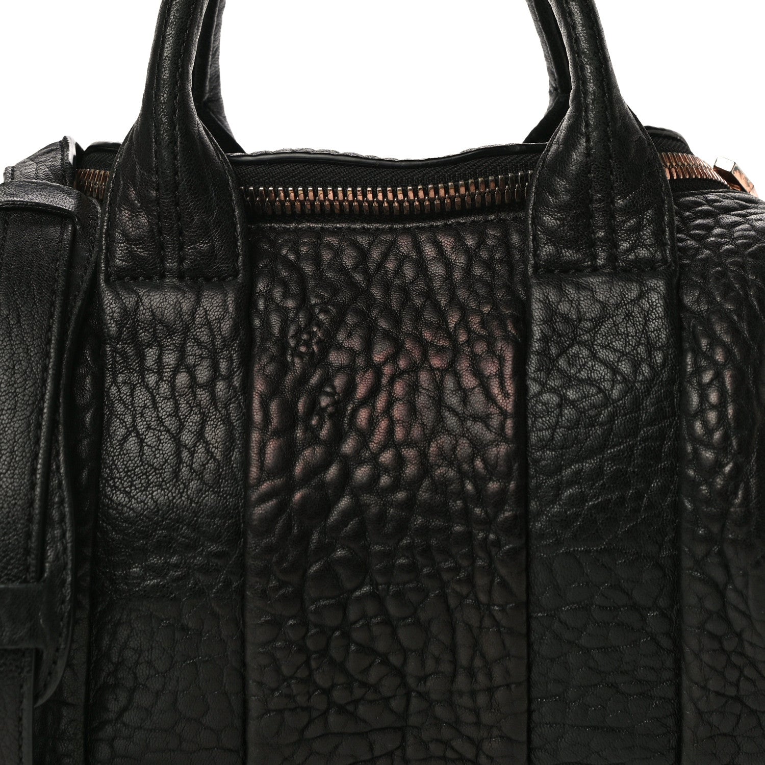 Alexander Wang Pebbled Lambskin Mini Rockie Black Rose Gold Hardware 7 of 18