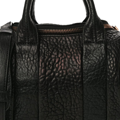 Alexander Wang Pebbled Lambskin Mini Rockie Black Rose Gold Hardware 7 of 18