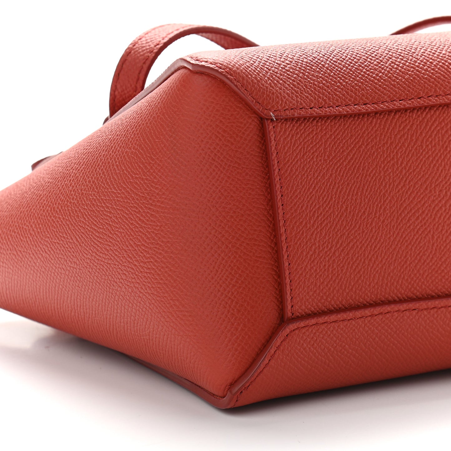 Grained Calfskin Nano Belt Bag Fox Red