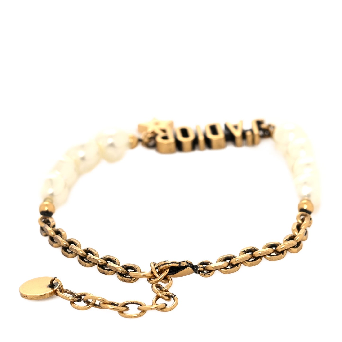 Metal Pearl J'Adior Bracelet Gold