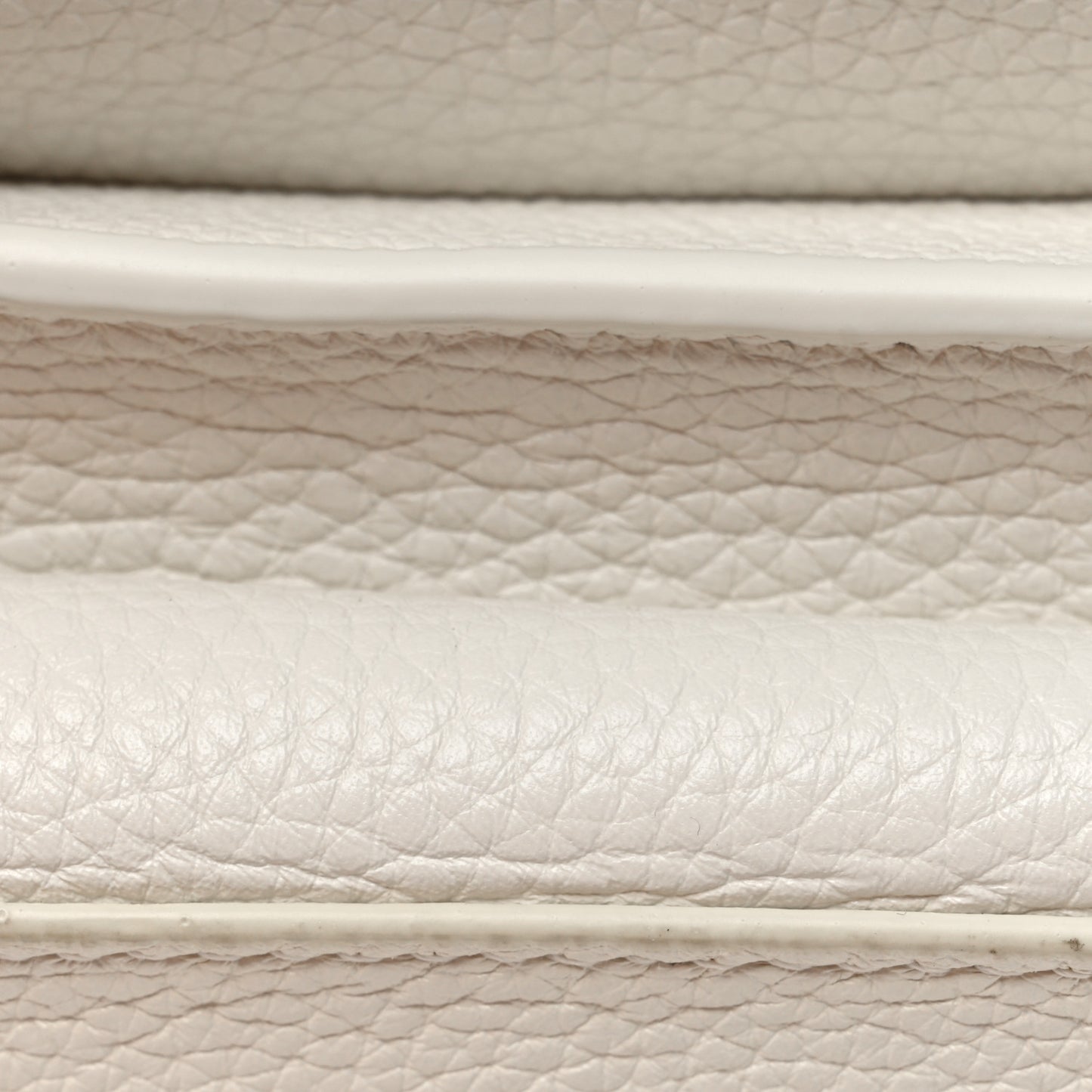 Calfskin Mount Envelope Bag White