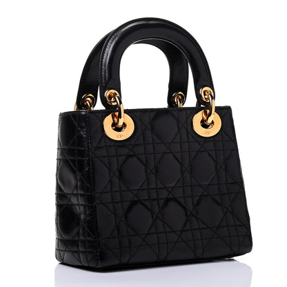 Christian Dior Lambskin Cannage Mini Lady Dior Black 2 of 4