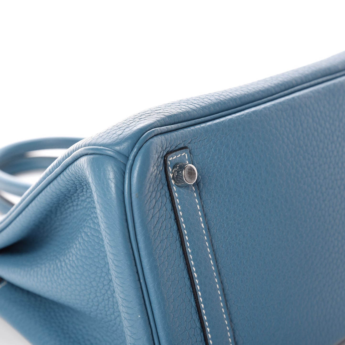 Taurillon Clemence Birkin 30 Blue Jean