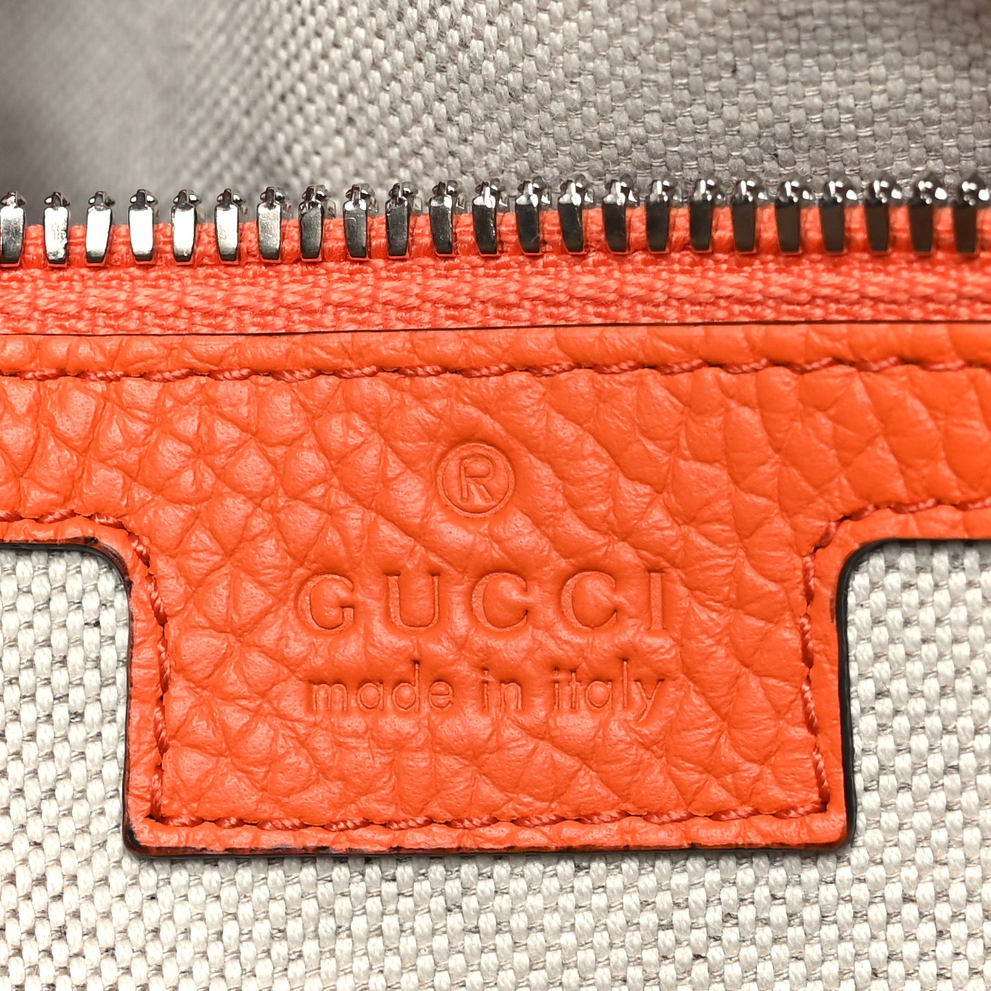 Piuma Calfskin Jumbo GG Embossed Large Duffle Bag Good Orange