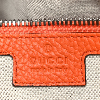 Gucci Piuma Calfskin Jumbo GG Embossed Large Duffle Bag Good Orange 6 of 10
