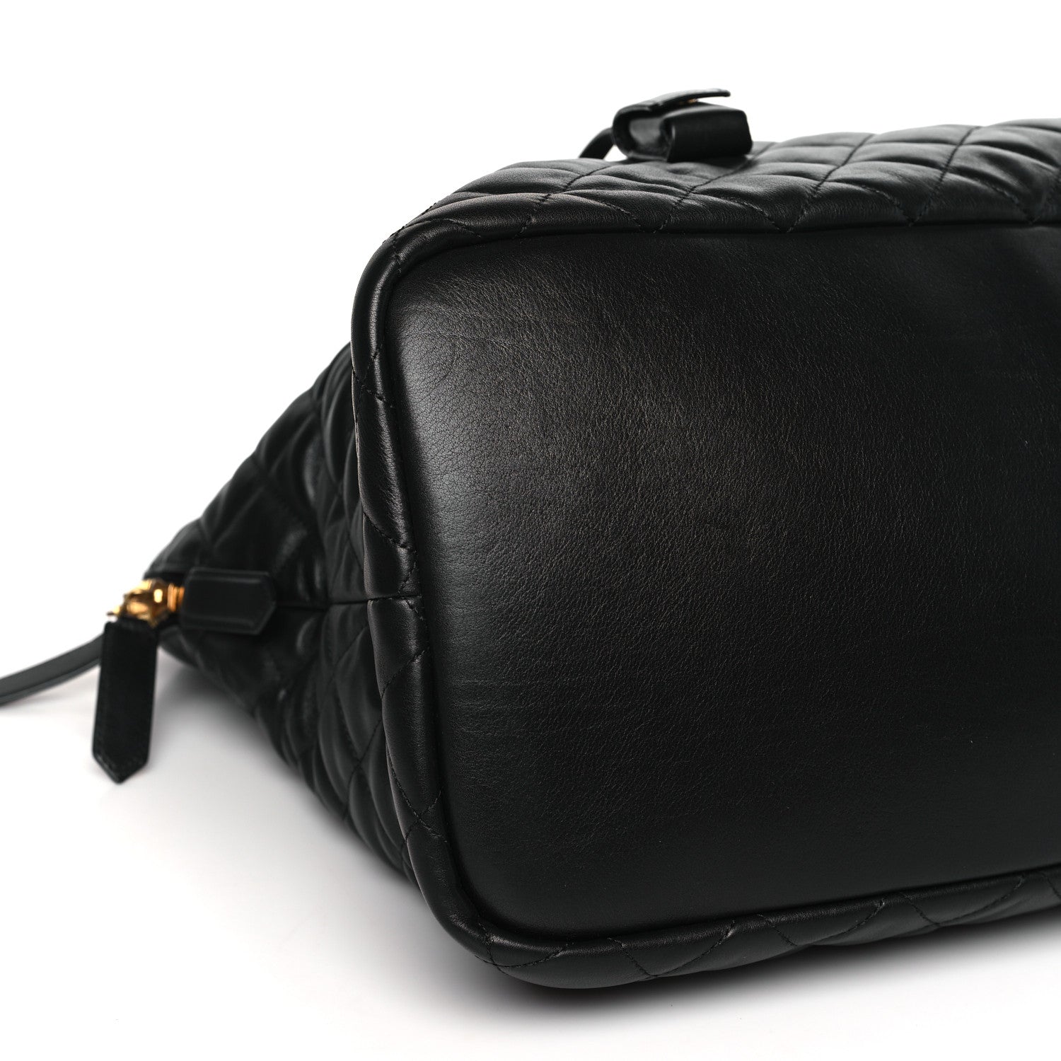 Saint Laurent Calfskin Quilted ES Giant Travel Bag Black 8 of 9