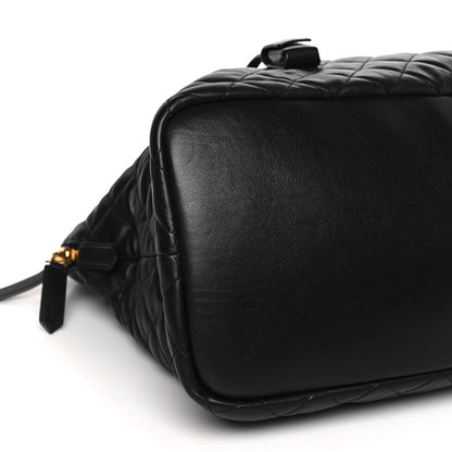 Saint Laurent Calfskin Quilted ES Giant Travel Bag Black 8 of 9