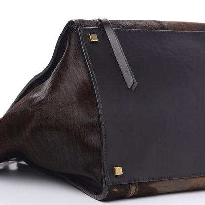 Celine Shaded Pony Hair Calfskin Medium Phantom Luggage Brown 8 of 16