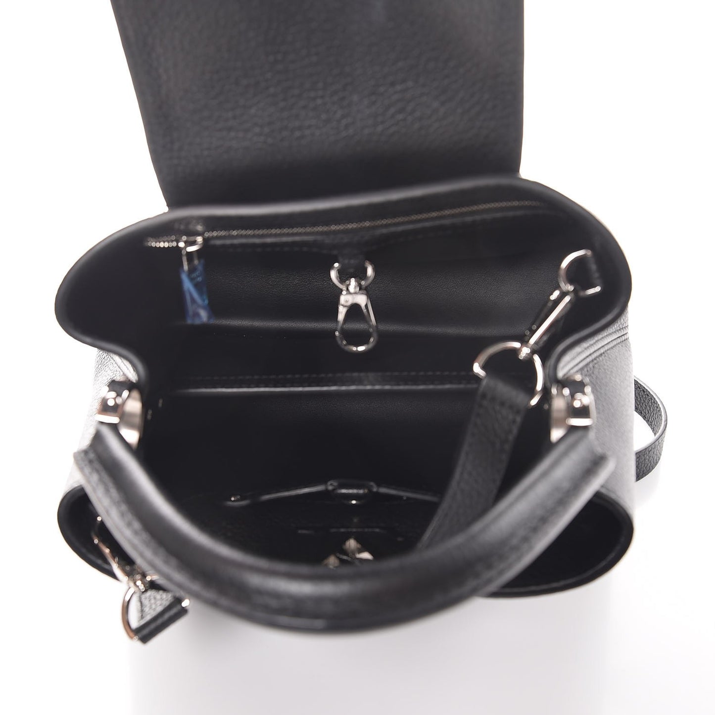 Taurillon Studded Capucines BB Black