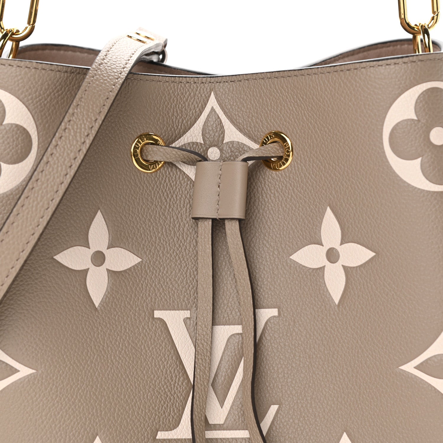Louis Vuitton Empreinte Monogram Giant Neonoe MM Tourterelle Creme 8 of 12