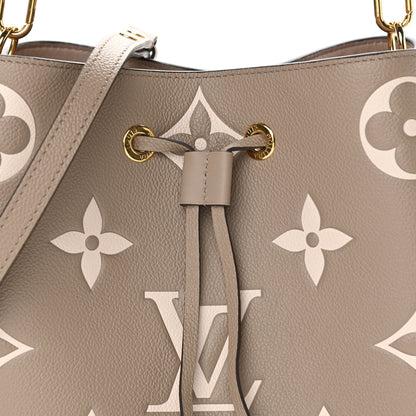Louis Vuitton Empreinte Monogram Giant Neonoe MM Tourterelle Creme 8 of 12