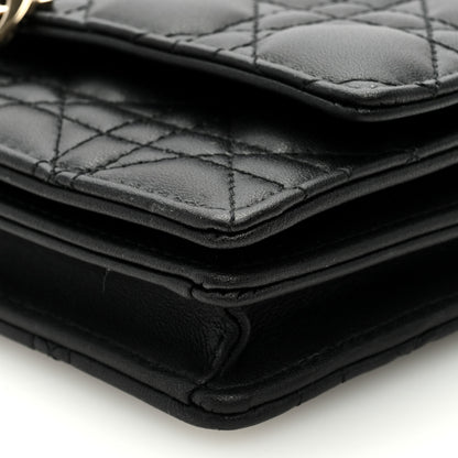 Christian Dior Lambskin Cannage Mini My Dior Bag Black 8 of 8