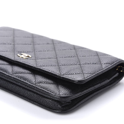 Chanel Caviar Quilted Wallet On Chain WOC Black 8 of 13
