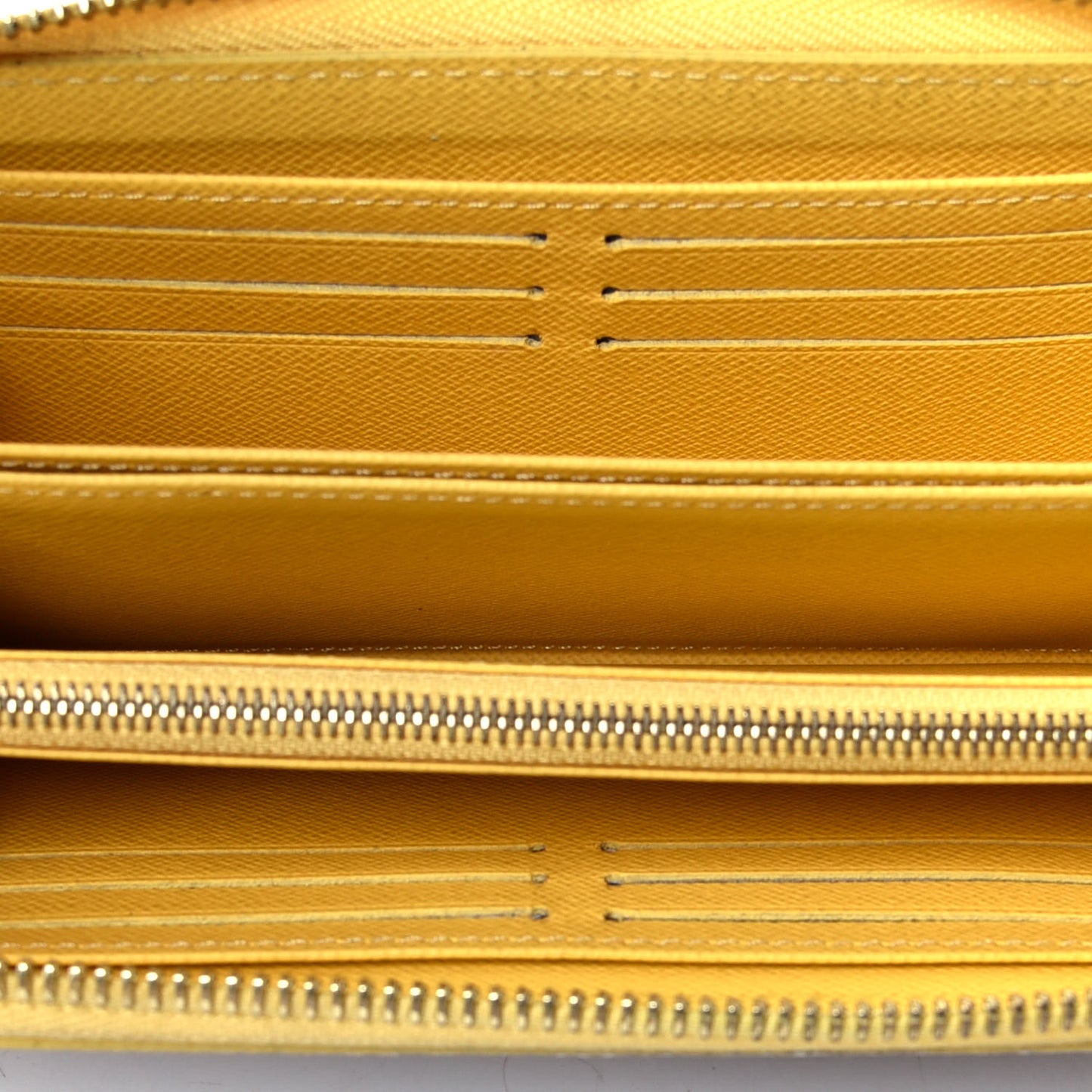 Damier Azur Zippy Wallet Jaune Pale
