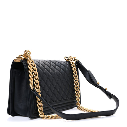 Chanel Lambskin Quilted Medium Boy Flap Black 3 of 12