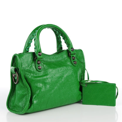 Balenciaga Agneau Mini City Vert Trefle 3 of 9