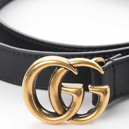 Gucci Calfskin Double G 20mm Belt 85 34 Black 6 of 7