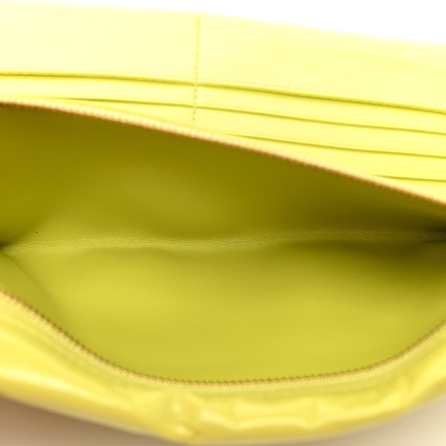 Bottega Veneta Nappa Bi-Fold Continental Wallet Kiwi Gold 6 of 9