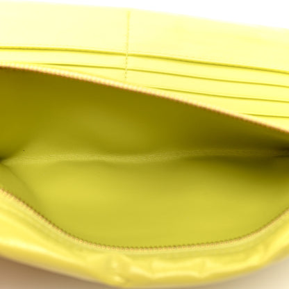 Bottega Veneta Nappa Bi-Fold Continental Wallet Kiwi Gold 6 of 9