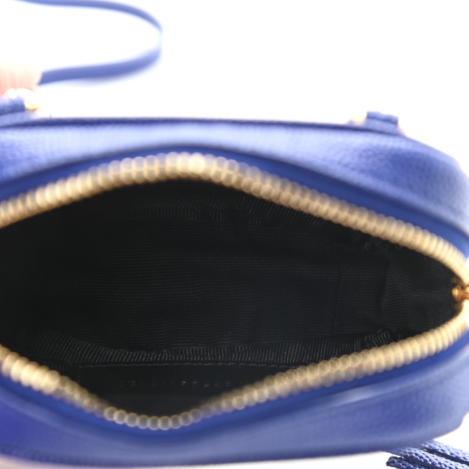 Saint Laurent Grain De Poudre Matelasse Monogram Baby Lou Camera Bag Sapphire Blue 5 of 9