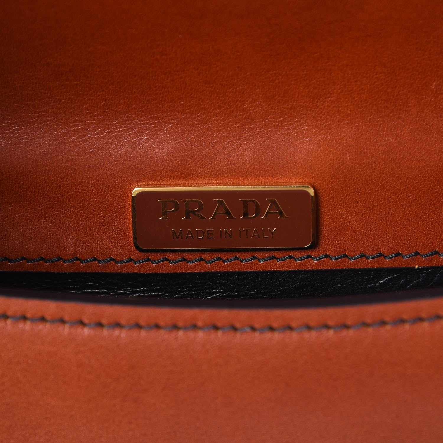 Prada City Calf Saffiano Pionniere Bag Cotto Black 6 of 11