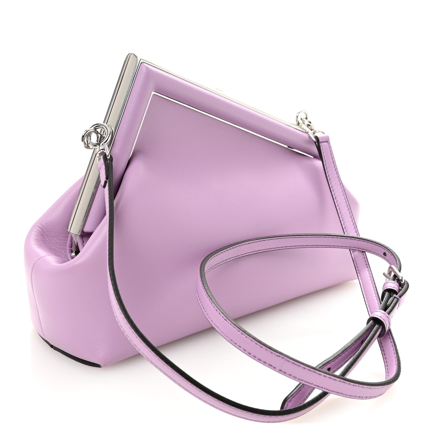 Shiny Nappa Small Fendi First Violetta