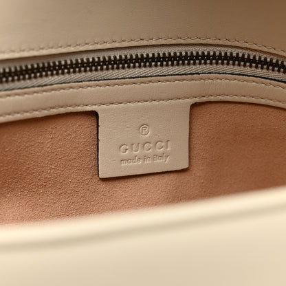 Gucci Calfskin Matelasse Small GG Marmont Shoulder Bag White 7 of 12