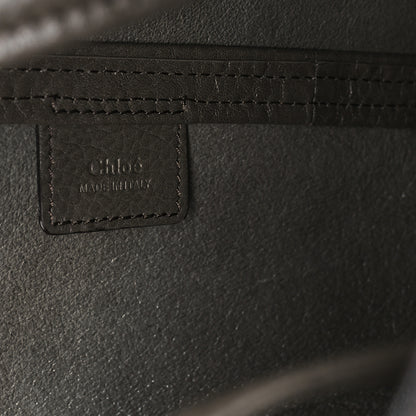Chloe Grained Calfskin Large Spin Tote Flannel Grey 6 of 10