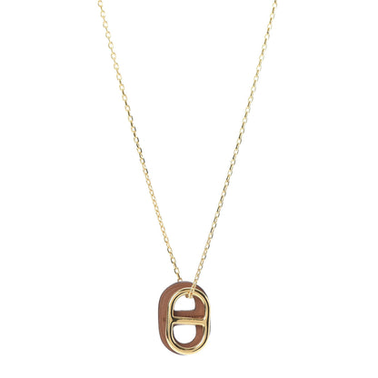 Hermes Swift O'Maillon Pendant Necklace Gold 1 of 6