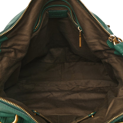 Chloe Calfskin Large Marcie Satchel Emerald 8 of 23