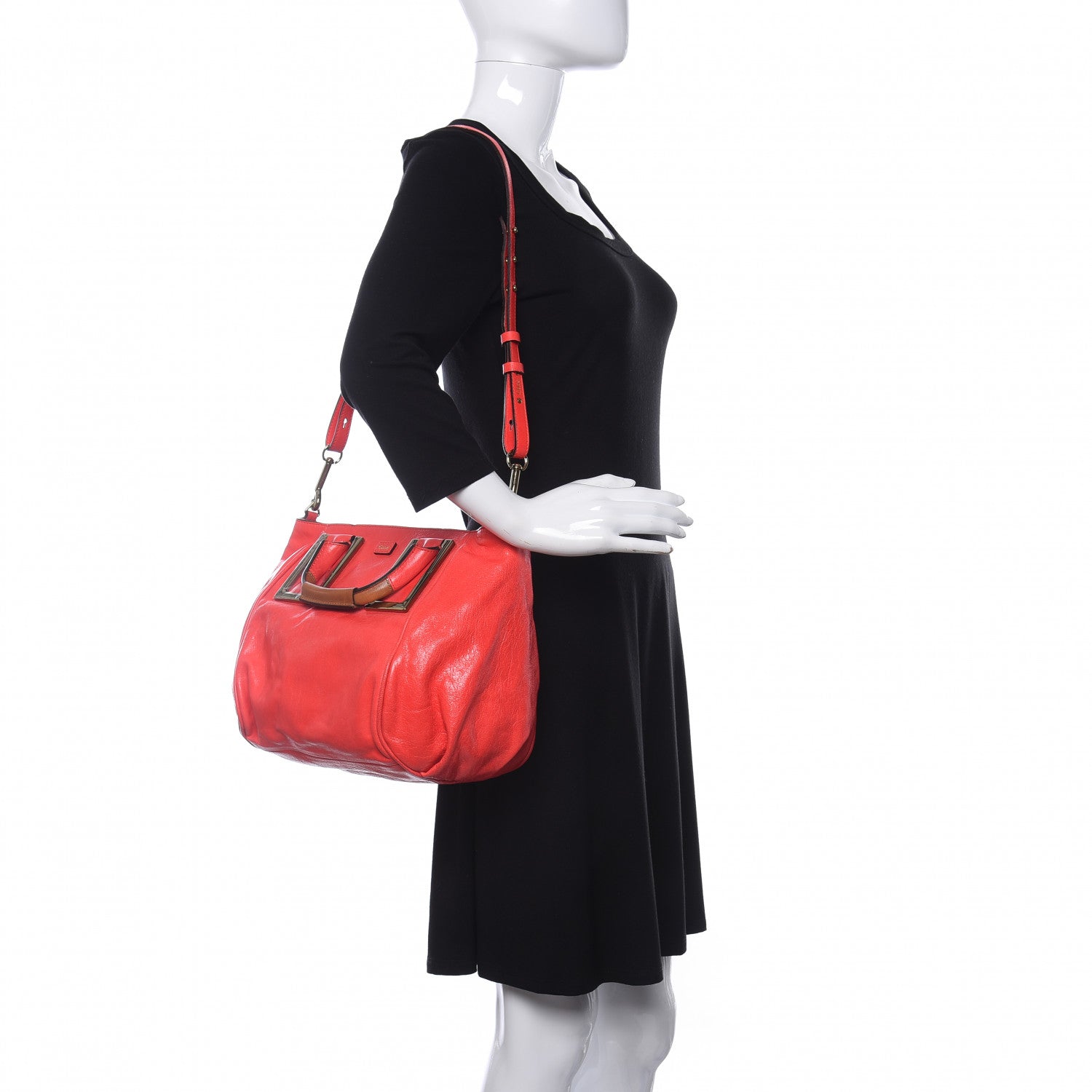 Chloe Calfskin Medium Ethel Satchel Lipstick 2 of 13