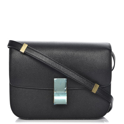 Celine Goatskin Medium Classic Box Flap Bag Black 1 of 7