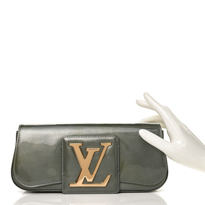 Louis Vuitton Patent Sobe Clutch Givre 3 of 11