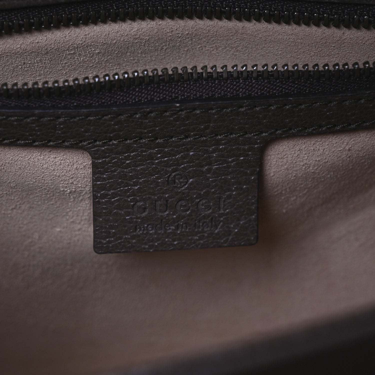 Gucci GG Supreme Monogram Textured Dollar Calfskin Web Small Ophidia Padlock Top Handle Bag Beige Ebony New Acero 6 of 13